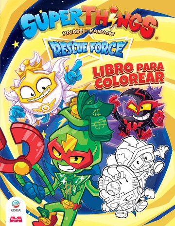 Libro para colorear Superthings Rescue Force - Espaa