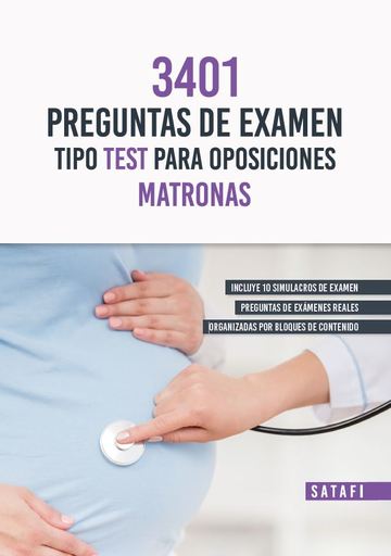 3401 Preguntas de examen tipo test para oposiciones Matronas