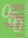 El anlisis de la realidad social Mtodos y tcnicas de investigacin