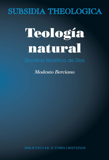 Teologa natural. Doctrina filosfica de Dios