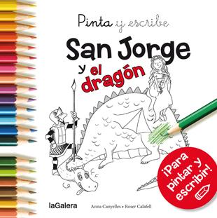 Pinta y escribe san jorge y el dragn
