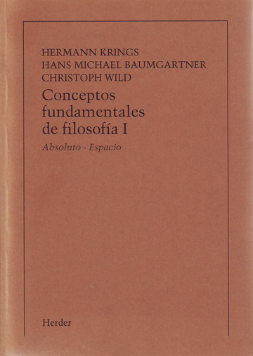 Conceptos fundamentales de filosofia, Tomo I