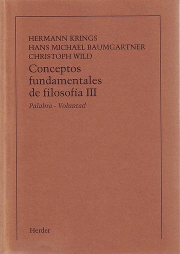 Conceptos fundamentales de filosofia, Tomo III
