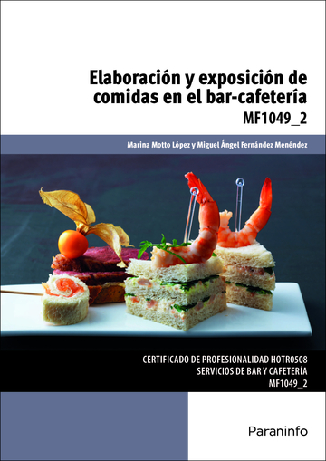 Elaboracin y exposicin de comidas en el bar-cafetera