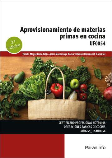 Aprovisionamiento de materias primas en cocina