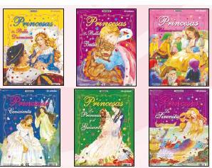 Puzle 24 piezas princesas de cuento (6 ttulos)
