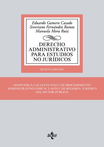 DERECHO ADMINISTRATIVO PARA ESTUDIOS NO JURDICOS 5 ED.
