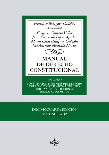 MANUAL DE DERECHO CONSTITUCIONAL 14 ED 2019