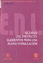 El Ciclo Del Proyecto. Elementos Para Una Buena Formulacin