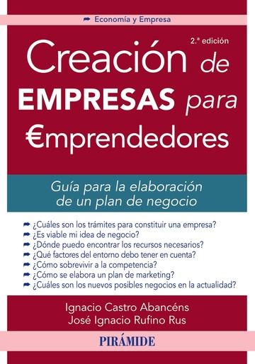 Creacin de empresas para emprendedores. gua para la elaboracin de un plan de negocio