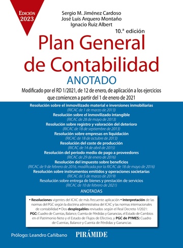 PLAN GENERAL DE CONTABILIDAD ANOTADO 10 ED