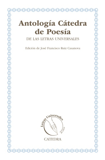 Antologa Ctedra De Poesa De Las Letras Universales 