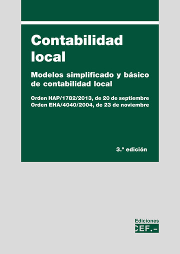 Contabilidad local. modelo simplificado y bsico de contabilidad local