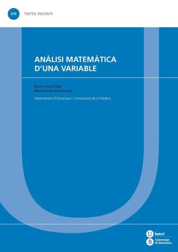 Anlisi matemtica d'una variable