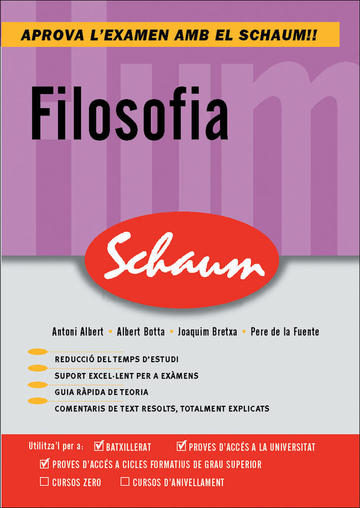 CUTR Filosofia. Comentarios Texto. Schaum (Catal@n)