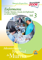 Cuerpo Tcnico.Escala Diplomados de Salud Pblica.Opcin Enfermera de la Administracin Regional de Murcia. Temario Especfico