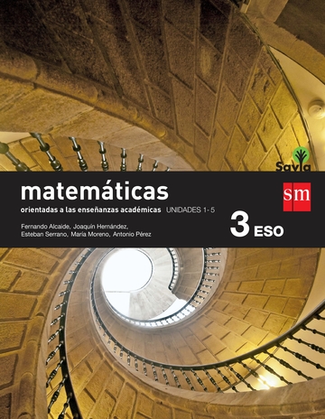Matemticas orientadas a las enseanzas acadmicas. 3 ESO. Savia. Trimestres