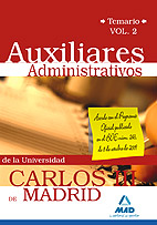 Auxiliar Administrativo de la Universidad Carlos 3 de Madrid. Temario Vol 2