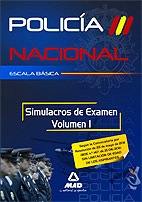 Policia nacional simulacros de examen volumen 1 escala basica 2011