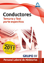 Conductores. Personal laboral de Ministerios. Grupo IV. Temario y test parte especfica
