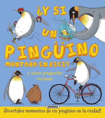 y si un pingino montara en bici? 