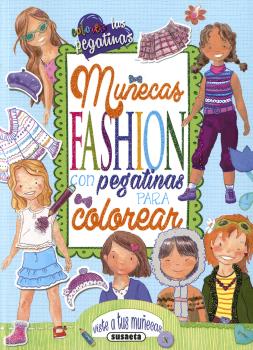 Muecas fashion con pegatinas para colorear