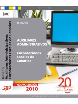 Auxiliares Administrativos Corporaciones Locales de Canarias. Temario