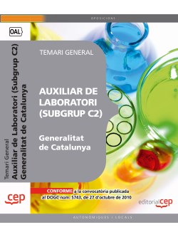 Auxiliar de Laboratori de la Generalitat de Catalunya (Subgrup C2). Temari General