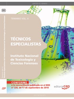 Tcnicos Especialistas del Instituto Nacional de Toxicologa y Ciencias Forenses. Temario Vol. II