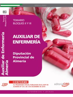 Auxiliar de Enfermera Diputacin Provincial de Almera. Temario Bloques II y III