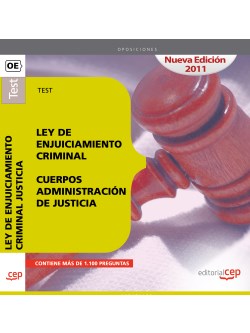 Test ley de Enjuiciamiento Criminal. Cuerpos Administracin de Justicia