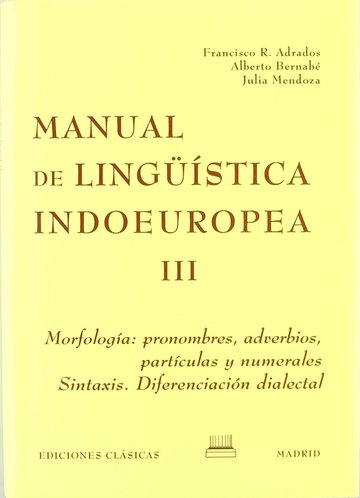Manual De Linguistica Indoeuropea (v.ii
