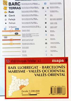 Baix Llobregat, Barcelons, Maresme, Valls oriental, Valls