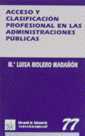 Acceso y clasificación profesional en las administraciones públicas