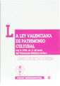 La ley Valenciana de Patrimonio Cultural. Ley 4/1998, de 11 de Junio, del Patrimonio Histórico-artístico