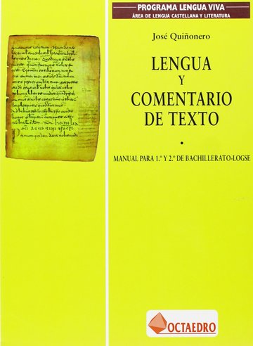 Lengua y comentario de texto, 1  y 2  de Bachillerato, COU