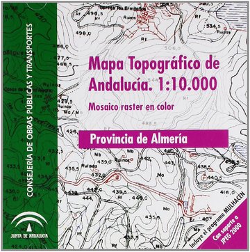Mapa topogrfico de Andaluca, E 1:10.000. Mosaico Raster, provincia de Almera
