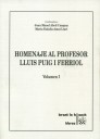 Homenaje al Profesor LLuis Puig i Ferriol