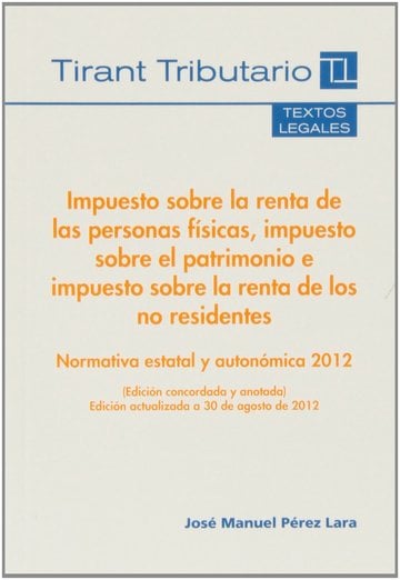 Impuesto sobre la Renta de las Personas Fsicas, Impuesto sobre el Patrimonio e Impuesto sobre la Renta de los No Residentes