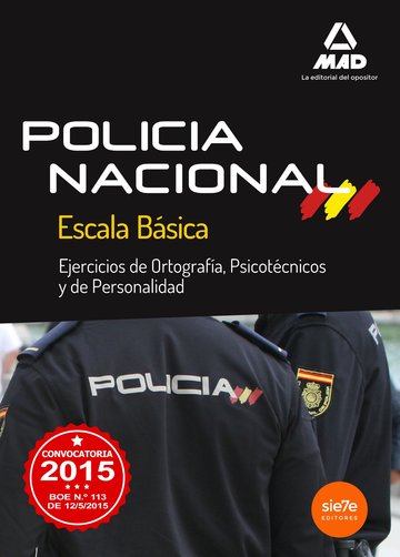 Escala bsica polica nacional. ejercicios de ortografa psicotecnicos y de pers 