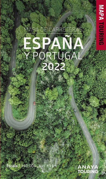 Mapa de carreteras de espaa y portugal 1:340.000, 2022