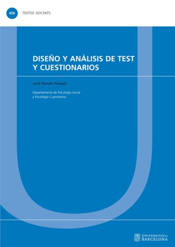 Diseo y anlisis de test y cuestionarios