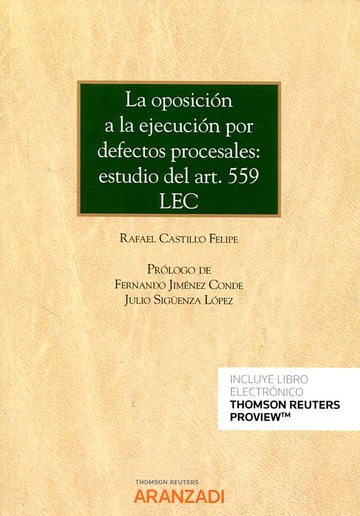 Oposicion a la ejecucion por defectos procesales, la