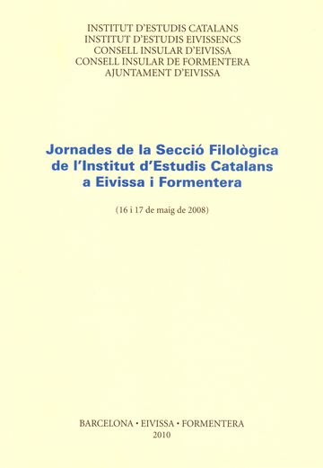Jornades de la Secci Filolgica de l'Institut d'Estudis Catalans a Eivissa i Formentera