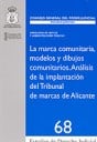 La marca comunitaria , modelos y dibujos comunitarios . Anlisis de la implantacin del Tribunal de marcas de Alicante