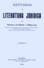 Estudios de literatura jurdica