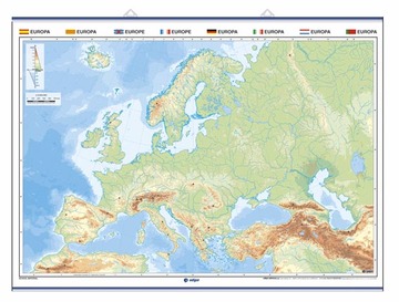 Europa, fsico / poltico. A todo color