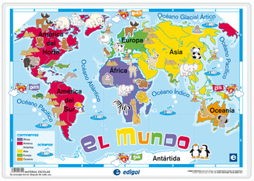 Mapamundi infantil