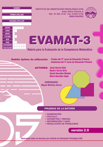 EVAMAT-3 Batera para la Evaluacin de la Competencia Matemtica