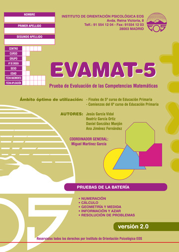 EVAMAT-5 Batera para la Evaluacin de la Competencia Matemtica